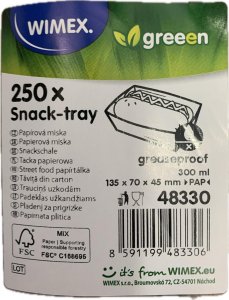 Miska papírová hnědá kraft 300ml, 250ks