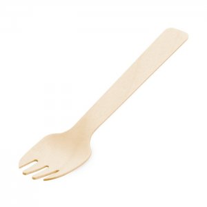 Dřevěná vidlička na moučník, 10,5 cm / 100ks