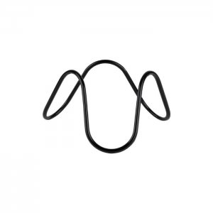 APS Bufetový stojan WAVE, kovový černý, 24 x 24 cm, v 13 cm