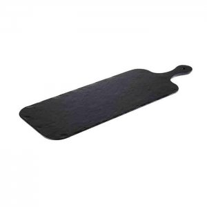 APS Melaminový podnos SLATE ROCK, 48 x 20 cm, černý