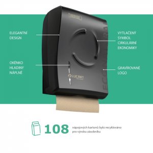 Lucart Professional Zásobník EcoNatural FLOW na toal.papír Jumbo bílý