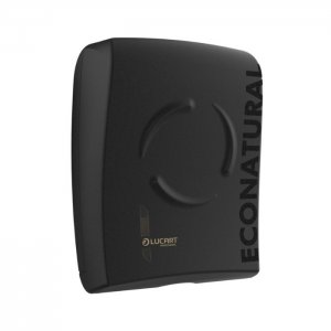 Lucart Professional Zásobník EcoNatural FLOW na papírové ručníky skládané, černý