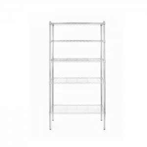 regál rošt. 5 polic 91x45,5x183cm chrom. ocel