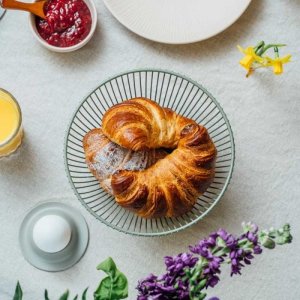 APS Košík SVART, kulatý pr.17,5 cm, barva kouřově zelená