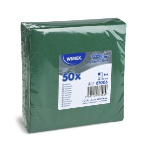 Papírové ubrousky 38x38/50 DekoStar tmavě zelené