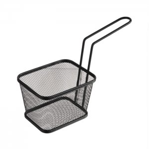 Fritovací košík Snack-holder  13 x 10,5 cm, výška 9 cm černý