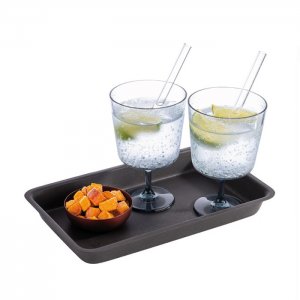 APS Podnos Levante 25,5 x 16 cm nerez černý