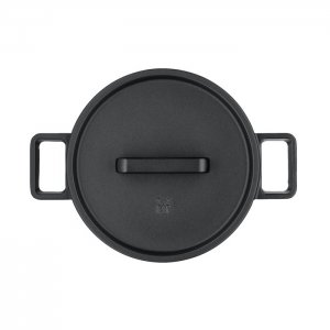 WMF Professional Litinový hrnec s poklicí FLAVOUR černý, 24 cm, 5,2 l