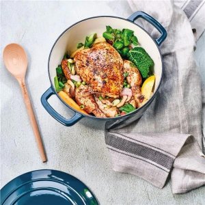 Litinový hrnec s poklicí FONTESTIC heron green, 20 cm x 10,5cm, 2,7 l