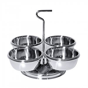 Contacto Etažér na omáčky/dipy, nerez 4ks