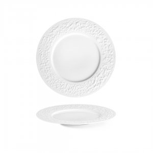 G. Benedikt Mělký talíř STONE 24 cm, bílý