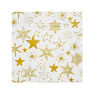 ubrousky 3-vrstvé, 33 x 33 cm 20ks vánoční motiv, hvězdy