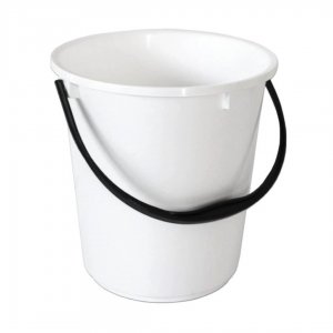 Plastové vědro 10 l, barva bílá