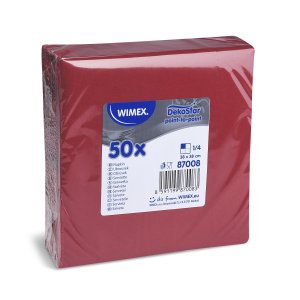 Ubrousky DekoStar 38x38/50 bordové