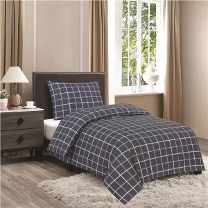 Ložní souprava TREND - šedá kostka, 140 x 200 + 70 x 90 cm