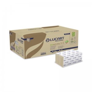 Lucart Professional Papírové ručníky, 2vr. V, 3800 ks (21x21cm) EcoNatural