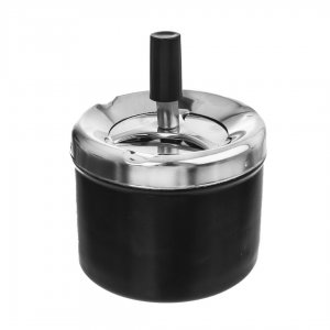 Popelník kov/plast Push pr. 9cm