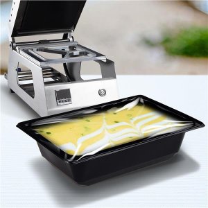 Zatavovací miska, na polévkovu, černá, 600 ml, 178 x 127 x 50 mm, (PP) 100 ks