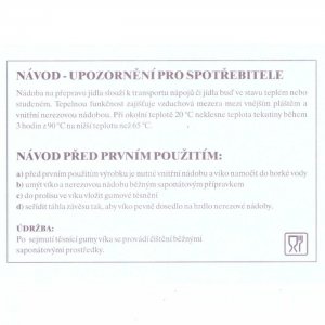 Termos, celonerezový - 10 l, bez výpustného kohoutu