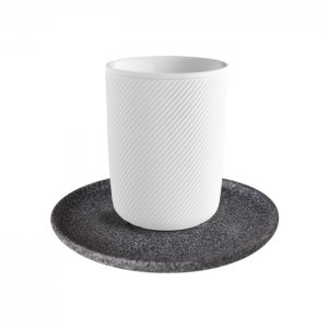 G. Benedikt DOUBLEWALLS Porcelánový dvoustěnný šálek TWIST raw, 250 ml