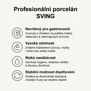 SVING Mělký talíř FUTURE BLACK 24 cm