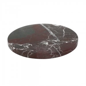 Playground Playground podnos kulatý červený pr.22 cm mramor