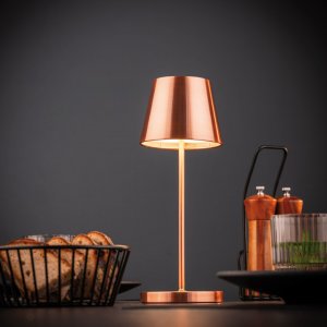 APS Stolní lampa MERLE měď, výška 30,5 cm