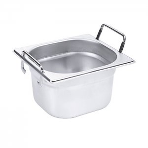 Contacto GN 1/6-100 s výsuvnými držadly Original nerez