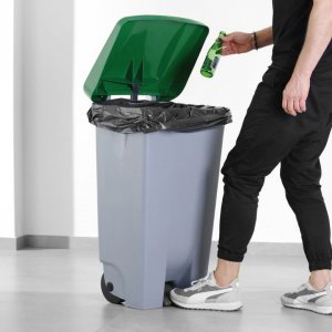 APS Víko k nádobě na odpadky s pedálem zelené (873458)