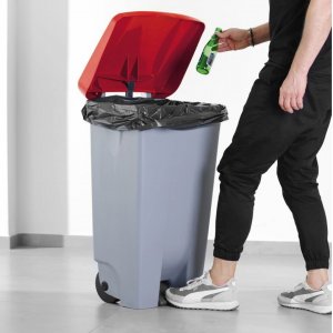 APS Víko k nádobě na odpadky s pedálem  červené (873458)