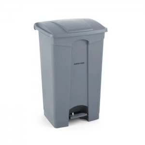 Hendi Koš na odpadky s pedálem, světle šedý 87 l