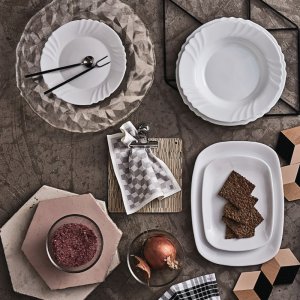 Bormioli EBRO talíř hluboký 32 cm - opálové sklo