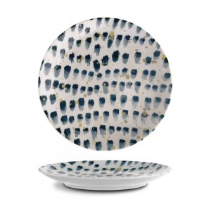 G. Benedikt Mělký talíř coup ISABELLE, 27 cm, Blue Brush