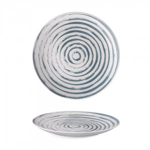 G. Benedikt Mělký talíř ISABELLE, 27 cm, dekor Cycle Azur