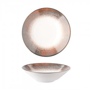 G. Benedikt Hluboký/pasta talíř OPTIMO, 27 cm, dekor Shell brown