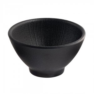 APS miska Nero 10 cm melamin černá