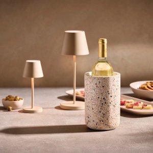 APS Chladič na víno TERRAZZO, pr. 12,5/10 cm, v. 19 cm, beton