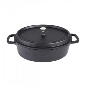 Contacto Hrnec s poklicí ovál AluChef 35 cm x 29 cm / černý