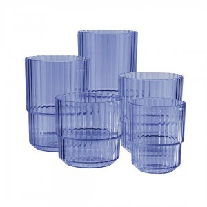 APS Nerozbitná odlivka Linea 0,15 l tritan modrá