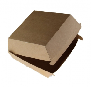 Krabička na hamburger papír.110x110x77mm hnědá