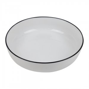 SVING Hluboký talíř Black rim 20 cm