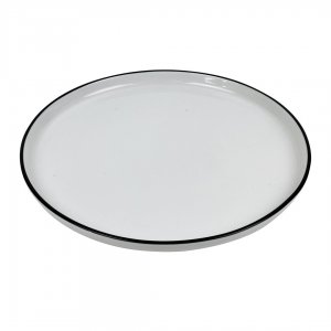 SVING Mělký talíř Black rim 24 cm