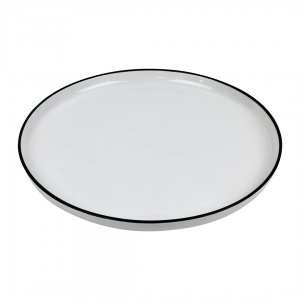 SVING Mělký talíř Black rim 27 cm