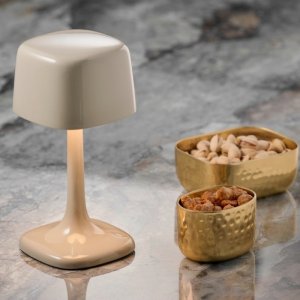 APS Stolní lampa SOHO, světle šedá, výška 21,5 cm