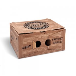 Box na hamburger 2dílný s potiskem 100ks