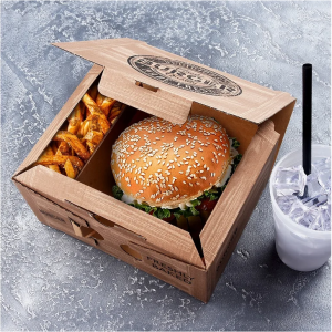 Box na hamburger 2dílný s potiskem 100ks