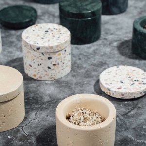 APS dóza, sada 2ks, pr. 6cm, 40ml, MINERA, beton vzhled vápenec