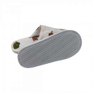 Dětské pantofle zavřené 23x9,5 cm, tloušťka podrážky 1,1 cm, motiv lesní zvířátka