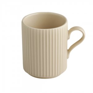 APS Hrnek THE GRID, porcelán, béžová pr. 7,5 cm, v. 9,5 cm, 240 ml