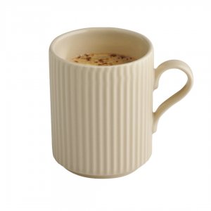 APS Hrnek THE GRID, porcelán, béžová pr. 7,5 cm, v. 9,5 cm, 240 ml